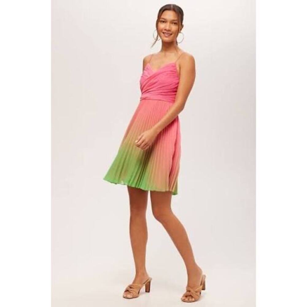 Trina Turk NWT size 14 NATALIE SLEEVELESS PLEATED DRESS